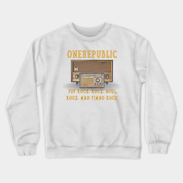 Onerepublic vintage design Crewneck Sweatshirt by Animals Project